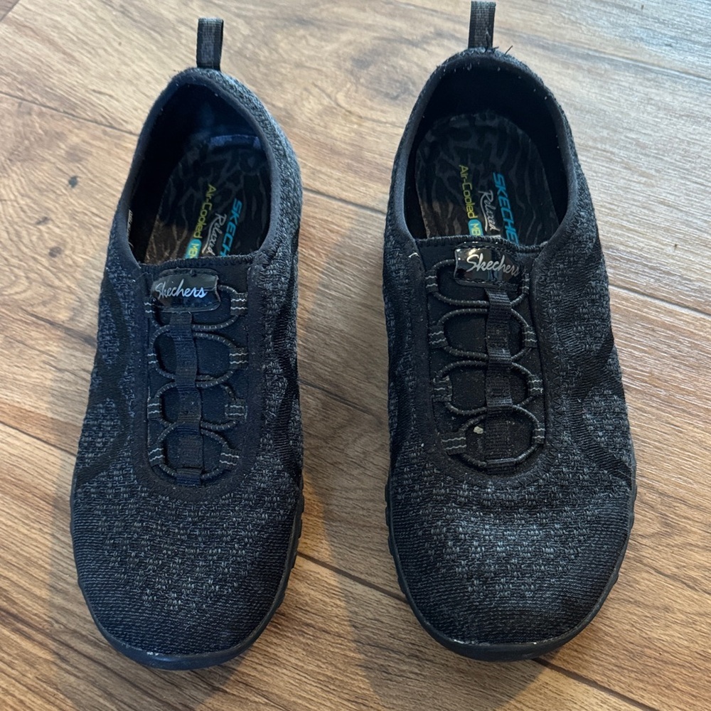 Skechers Kids Black Slip-On Sneakers